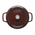 Garnek żeliwny Cocotte 20cm 2,2l grenadynowy - 2