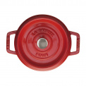 Cocotte Cast Iron Pot 2.2L 20cm Red - 2
