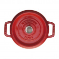 Cocotte Cast Iron Pot 2.6L 22cm Red - 25