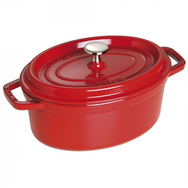 Cocotte Cast Iron Pot 2.35L Red