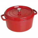 Cocotte Cast Iron Pot 6.7L 28cm Red