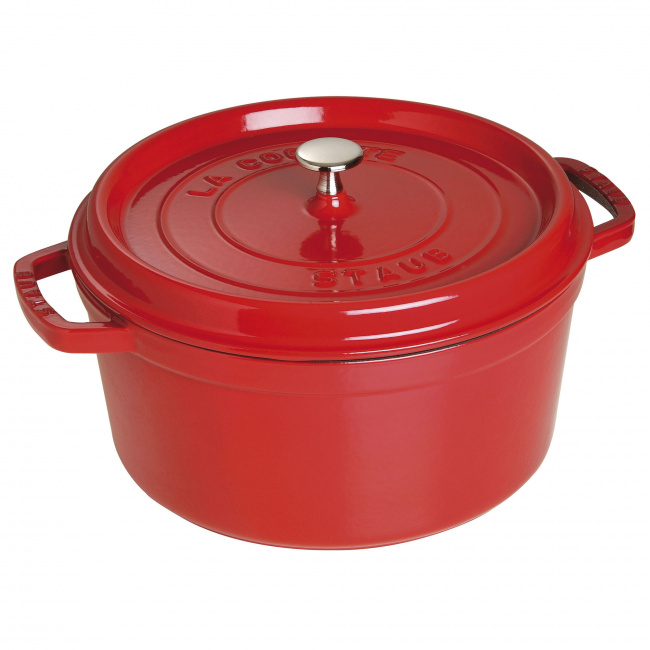 Cocotte Cast Iron Pot 6.7L 28cm Red - 1