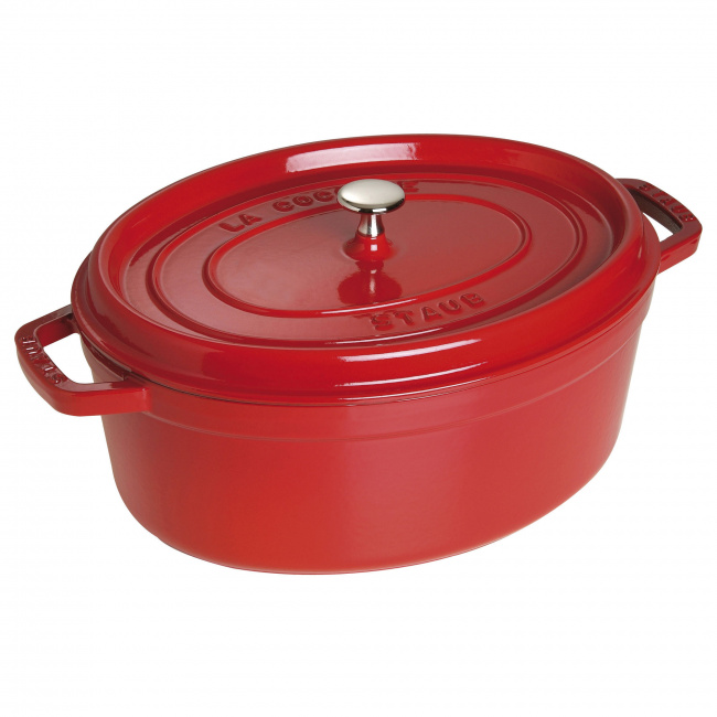 Cocotte Cast Iron Pot 5.5L 31cm Red