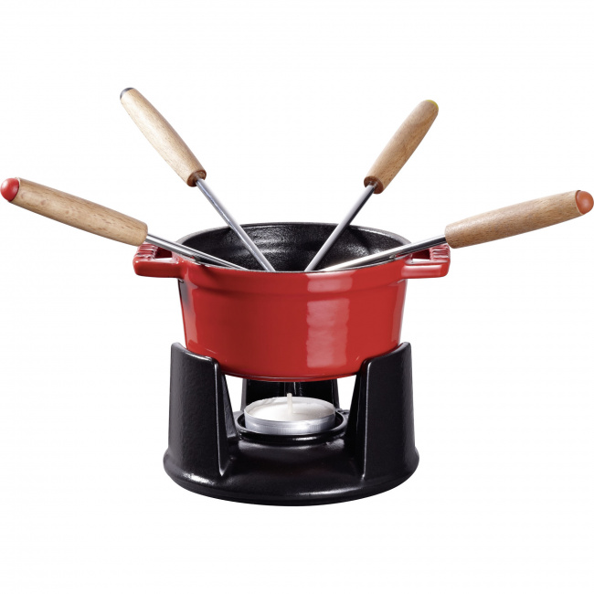 Fondue Set 10cm Red