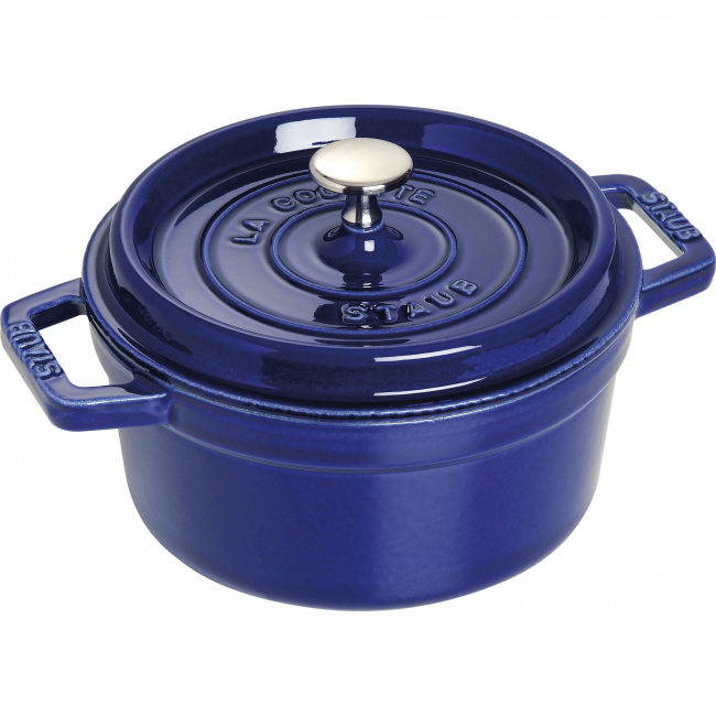 Garnek żeliwny Cocotte 20cm 2,2l niebieski