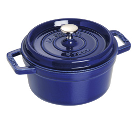 Garnek żeliwny Cocotte 22cm 2,6l niebieski