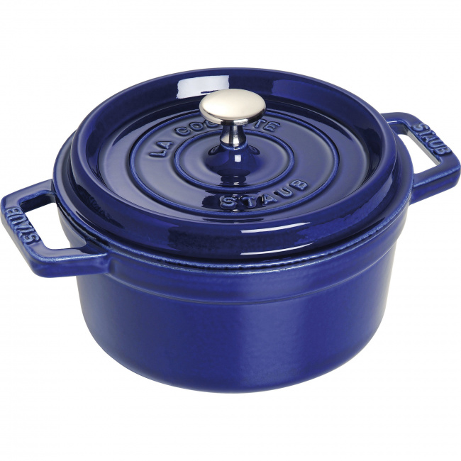 Cocotte Cast Iron Pot 2.6L Blue - 1