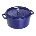 Garnek żeliwny Cocotte 28cm 6,7l niebieski - 1