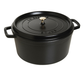Garnek żeliwny Cocotte 34cm 12,6l czarny