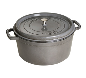 Garnek żeliwny Cocotte 34cm 12,6l grafitowy