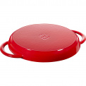 Cast Iron Grill Pan 26cm with Two Handles Red - 2