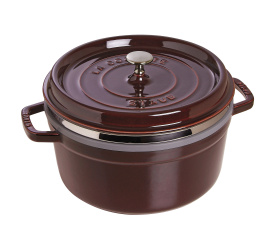 Garnek żeliwny Cocotte 5,2l 26cm z wkładem grenadynowy