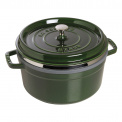 Cocotte Cast Iron Pot 5.2L 26cm with Insert Green - 1