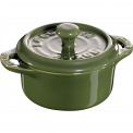 Mini Cocotte Cast Iron Pot 200ml 10cm Green - 1