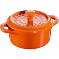 Mini Cocotte Cast Iron Pot 200ml Orange - 1