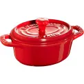 Garnek Mini Cocotte oval 200ml czerwony - 1