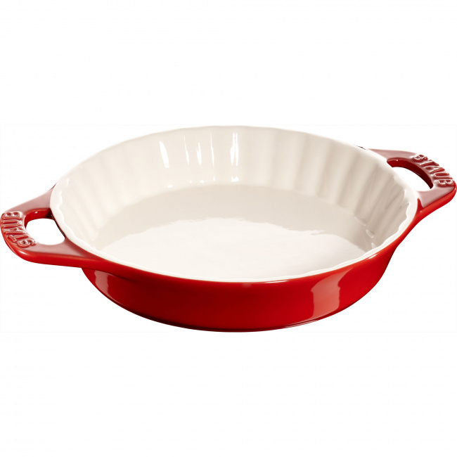 Ceramic Baking Dish 1.2L 24cm for Desserts Red