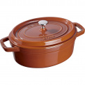 Garnek żeliwny Cocotte 29cm 4,2l cynamonowy - 1