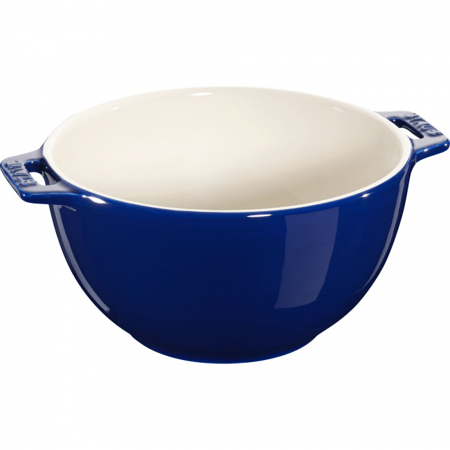 Serving Bowl 18cm with Two Handles Blue