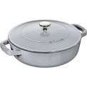 Cast Iron Braising Pan with Lid 24cm Graphite