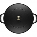 Cast Iron Braising Pan with Lid 28cm Black - 12