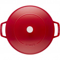 Cast Iron Braising Pan with Lid 28cm Red - 3