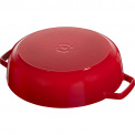 Cast Iron Braising Pan with Lid 28cm Red - 4