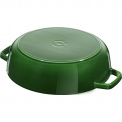 Cast Iron Braising Pan with Lid 28cm Green - 4