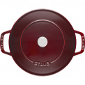 Cast Iron Braising Pan with Lid 24cm Grenadine - 3