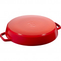 Cast Iron Pan with Two Handles 34cm Red - 2