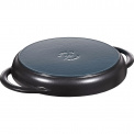Cast Iron Grill Pan with Two Handles 22cm Black - 3