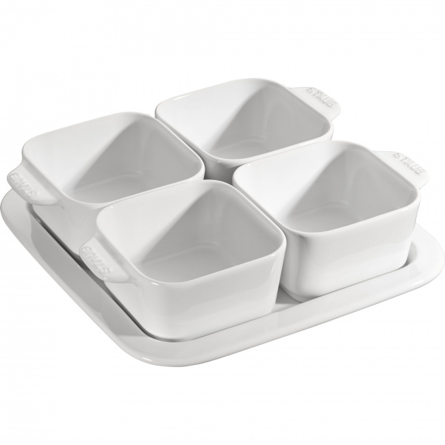 Serving Set for Appetizers 500ml White - 5 Pieces