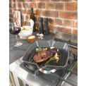 Cast Iron Grill Pan 33cm with Handles Black - 2