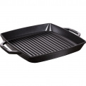 Cast Iron Grill Pan 33cm with Handles Black - 1