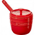 Salt Container with Spoon Storage 9cm Red - 2