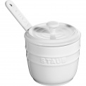 Salt Container with Spoon Storage 9cm White - 2