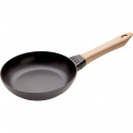 Cast Iron Pan 20cm with Wooden Handle - 1