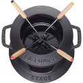 Zestaw do fondue 16cm czarny - 5