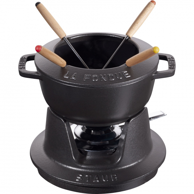 Zestaw do fondue 16cm czarny