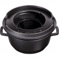 Zestaw do fondue 16cm czarny - 2