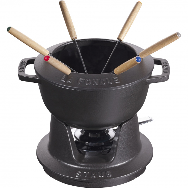 Zestaw do fondue 18cm czarny - 1