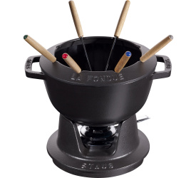 Zestaw do fondue 20cm czarny