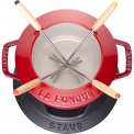 Zestaw do fondue 16cm czerwony - 5