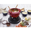 Zestaw do fondue 18cm czerwony - 5