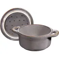 Mini Cocotte Pot 200ml 10cm Antique Grey - 4