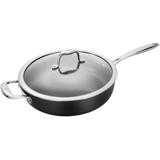 Forte Deep Frying Pan 28cm with Handle and Lid - 1
