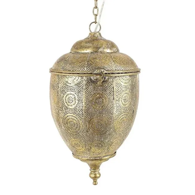 Lampa wisząca 40x22cm złota