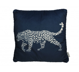 Poduszka Velvet Blue Leopard