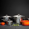 3-PLY Cookware Set - 8 Pieces - 11
