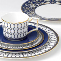 Set of 2 Renaissance Gold 250ml Tea Cups with Saucers - 7